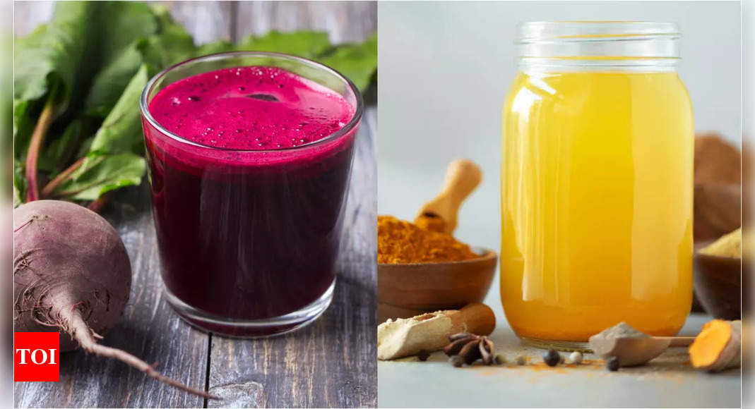 6 reasons to add lemon juice and raw turmeric to beetroot juice | - Times of India