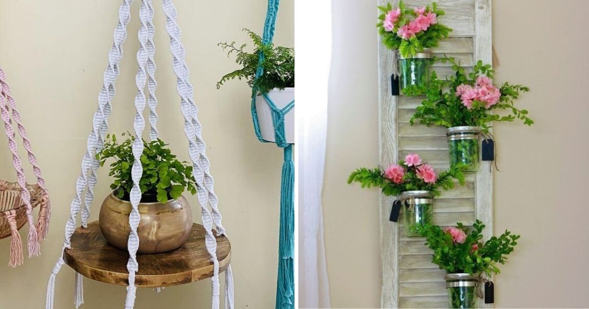 20 Upcycled DIY Plant Shelf Ideas