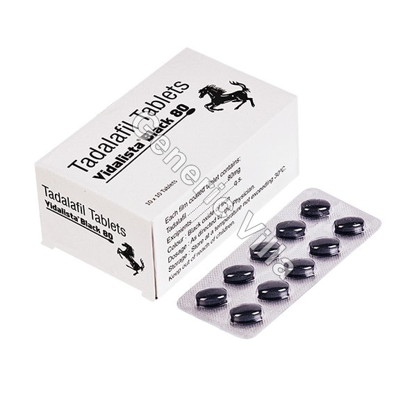 Vidalista Black 80mg High Strength ED Tablets - Genericvilla